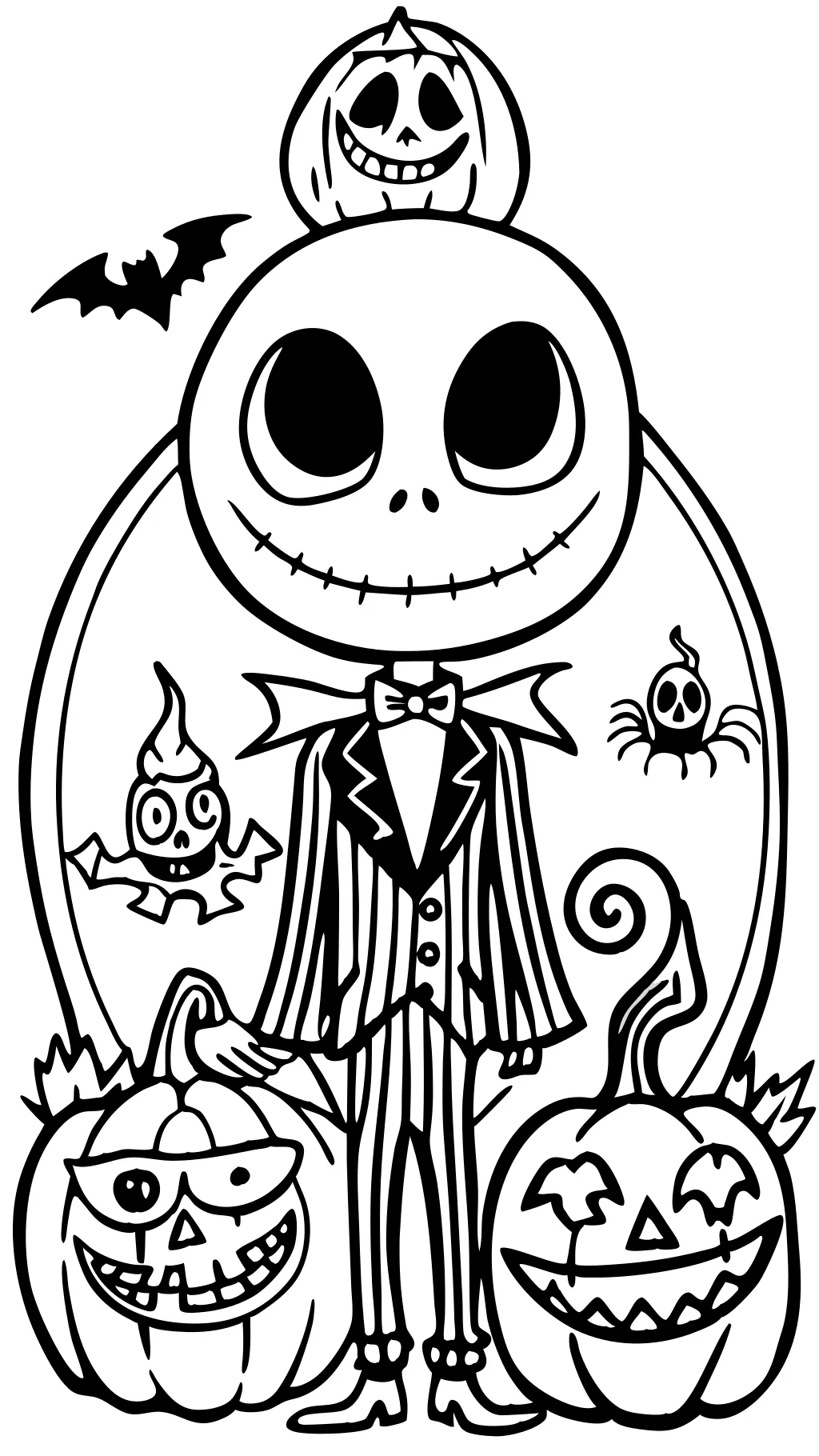 coloring pages for nightmare before christmas